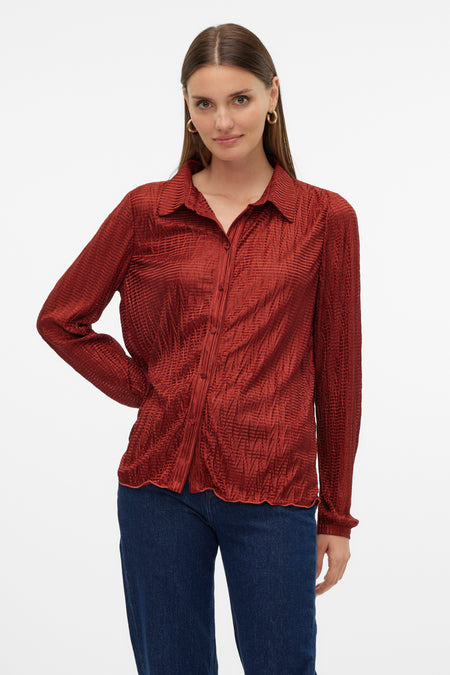 Hemd (lange mouwen) Rood - VERO MODA®