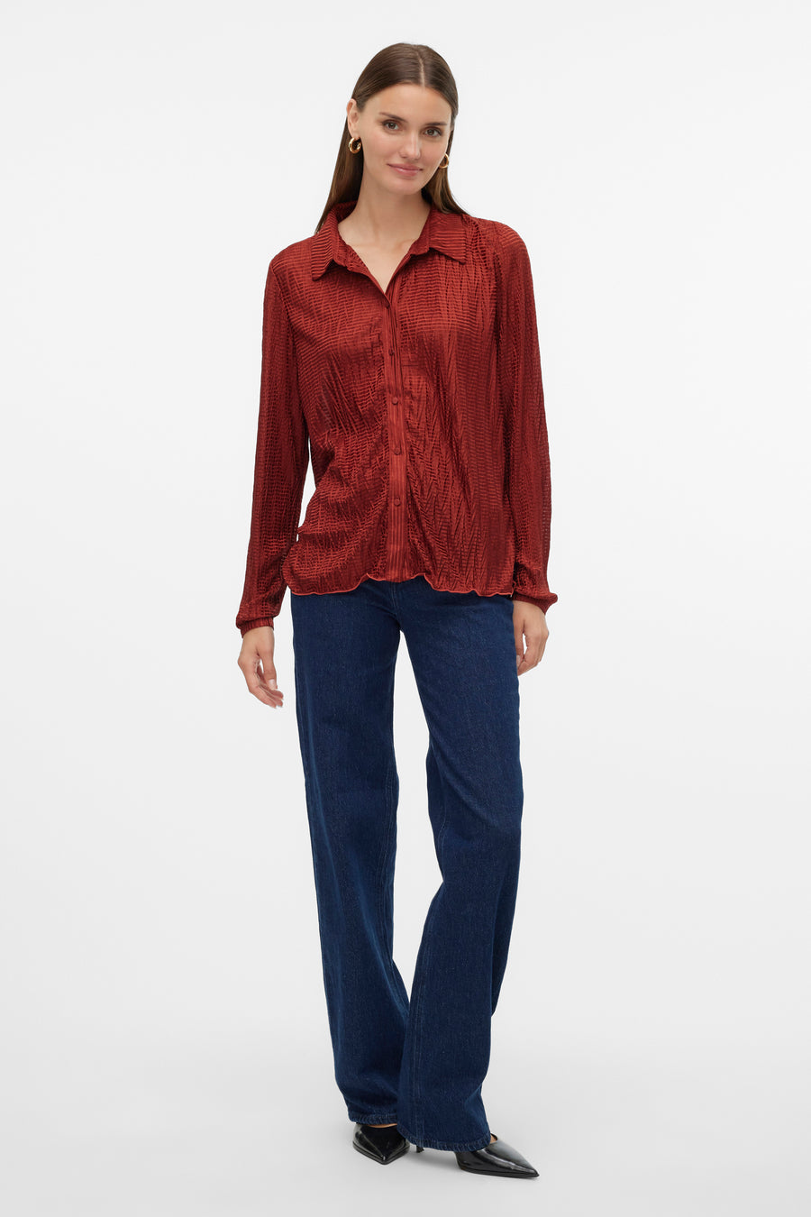 Hemd (lange mouwen) Rood - VERO MODA®