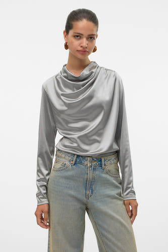 Blouse (lange mouwen) Grijs - VERO MODA®