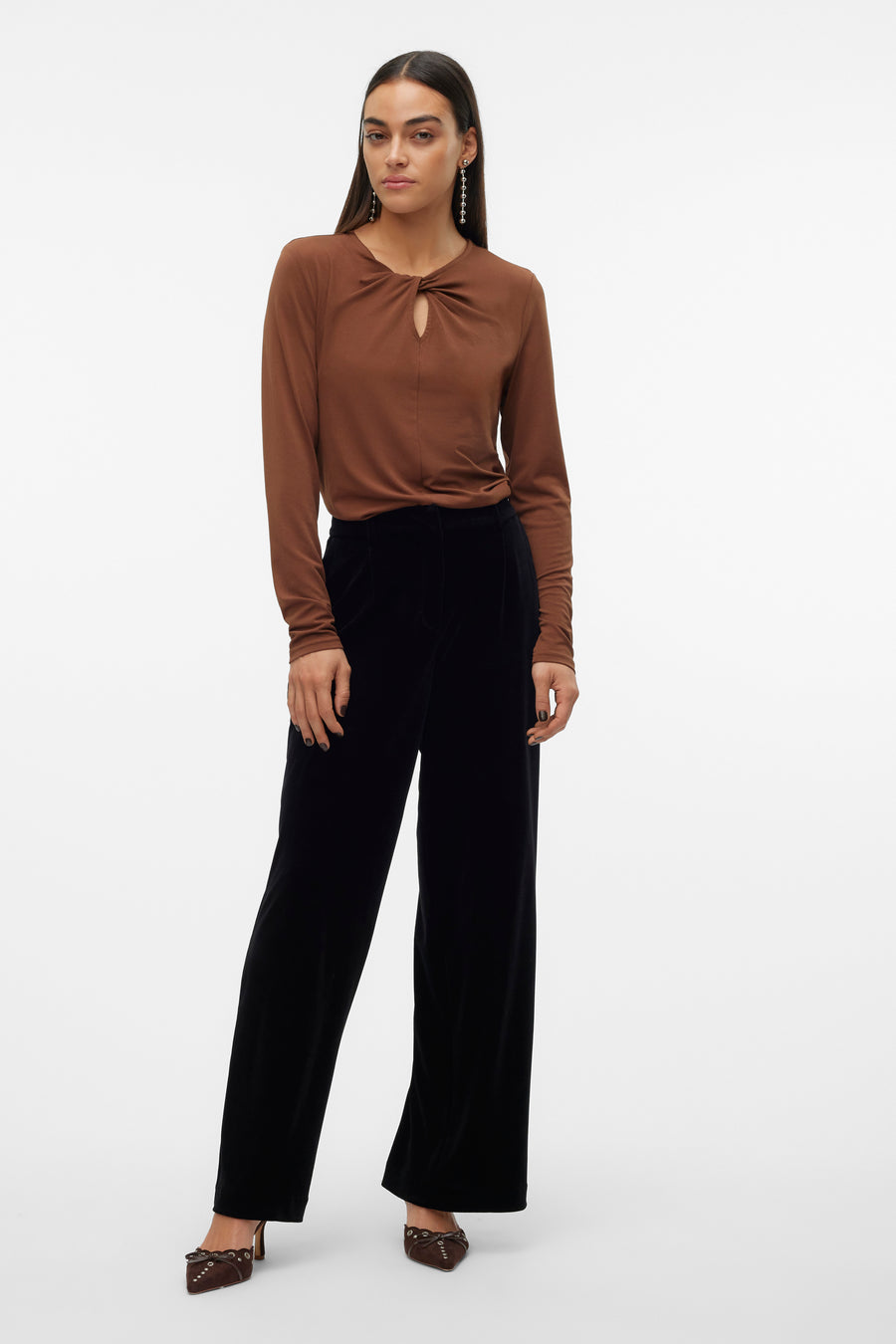 Blouse (lange mouwen) Bruin - VERO MODA®