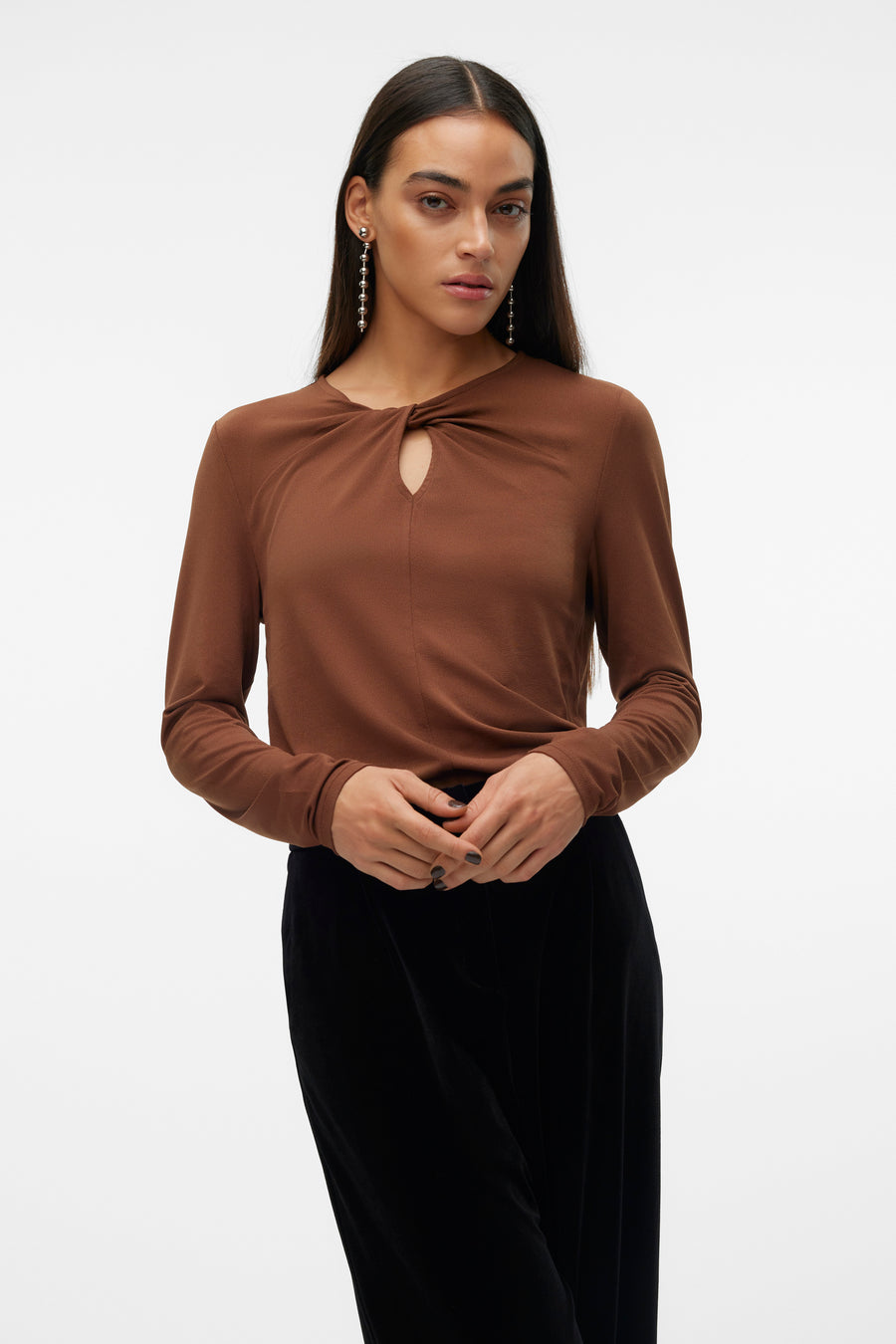 Blouse (lange mouwen) Bruin - VERO MODA®