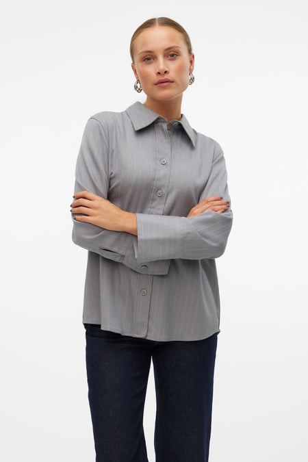 Hemd (lange mouwen) Grijs - VERO MODA®