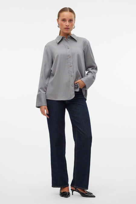 Hemd (lange mouwen) Grijs - VERO MODA®