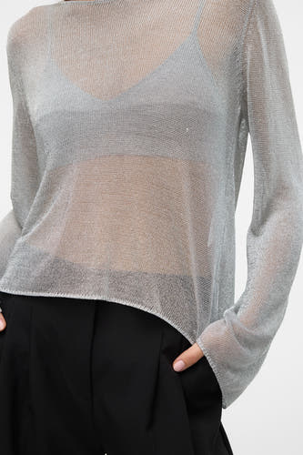 Trui met ronde hals Zilver - VERO MODA®