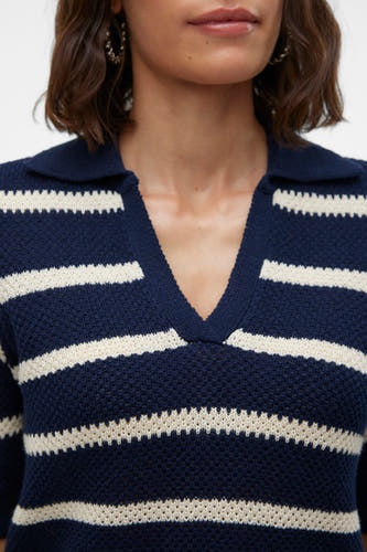 Trui met V-hals Blauw - VERO MODA®