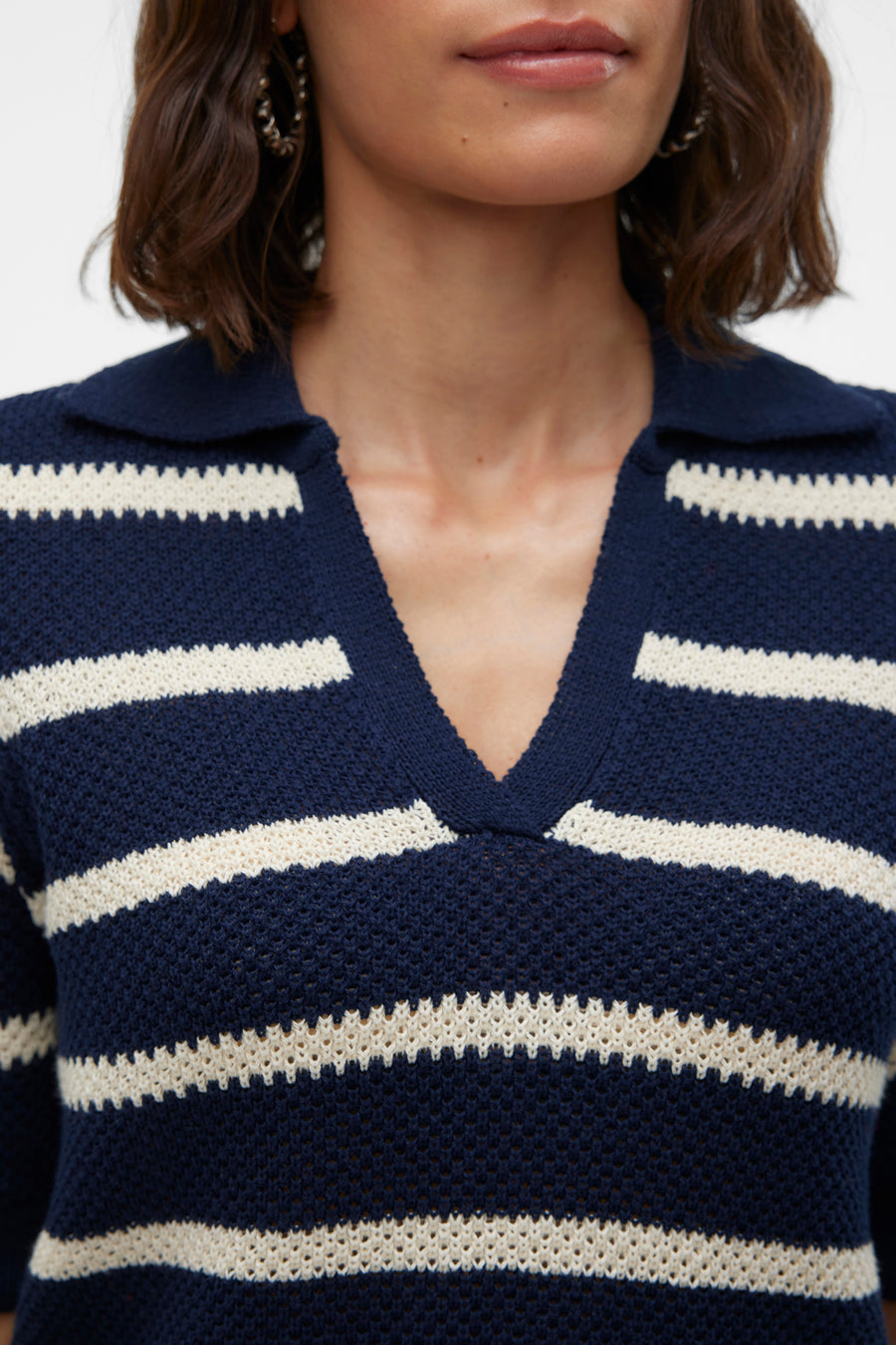 Trui met V-hals Blauw - VERO MODA®