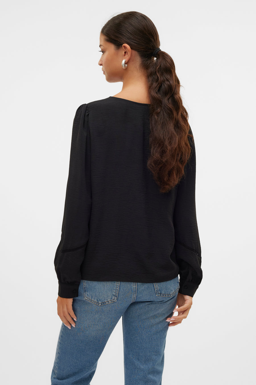 Blouse (lange mouwen) Zwart - VERO MODA®