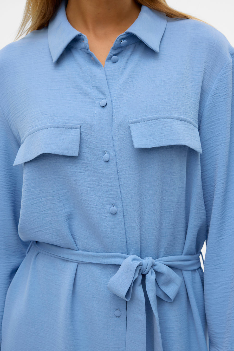 Kleedjes (lange mouwen) Blauw - VERO MODA®