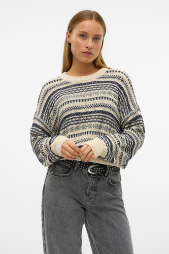 Trui met ronde hals Ecru - VERO MODA®