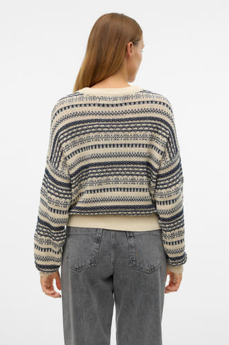 Trui met ronde hals Ecru - VERO MODA®