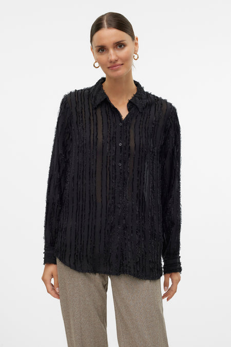 Hemd (lange mouwen) Zwart - VERO MODA®