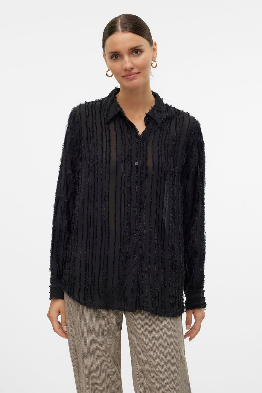 Hemd (lange mouwen) Zwart - VERO MODA®