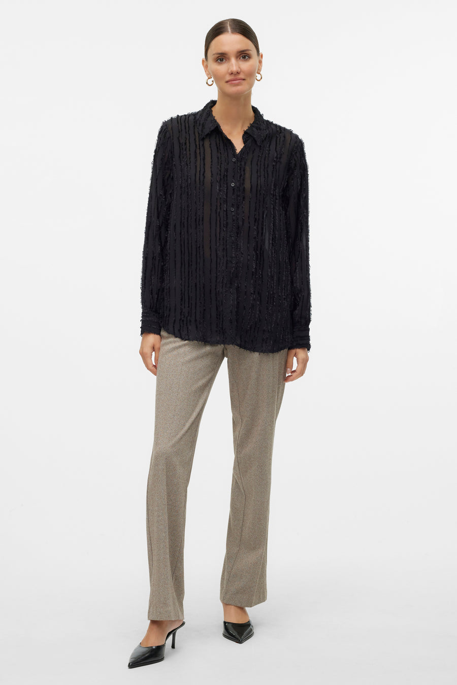 Hemd (lange mouwen) Zwart - VERO MODA®
