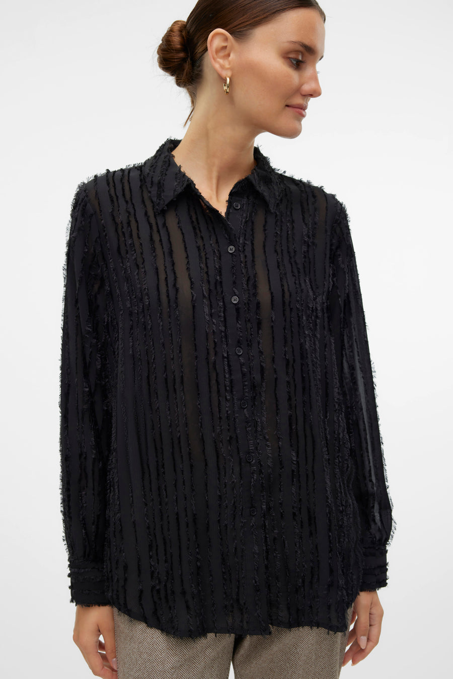 Hemd (lange mouwen) Zwart - VERO MODA®