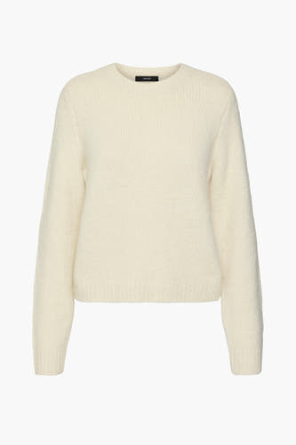 Trui met ronde hals Ecru - VERO MODA®