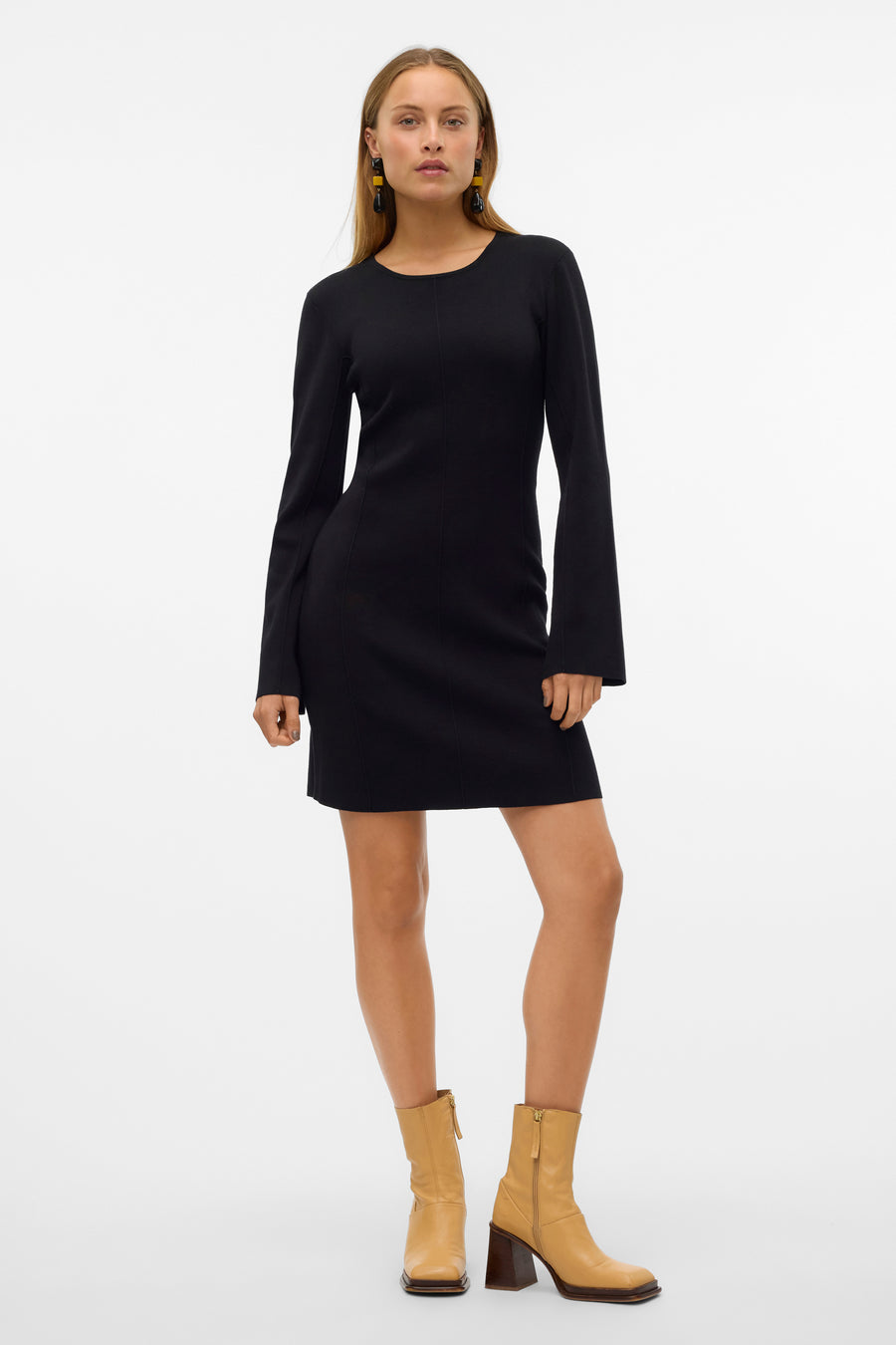 Kleedjes (lange mouwen) Zwart - VERO MODA®
