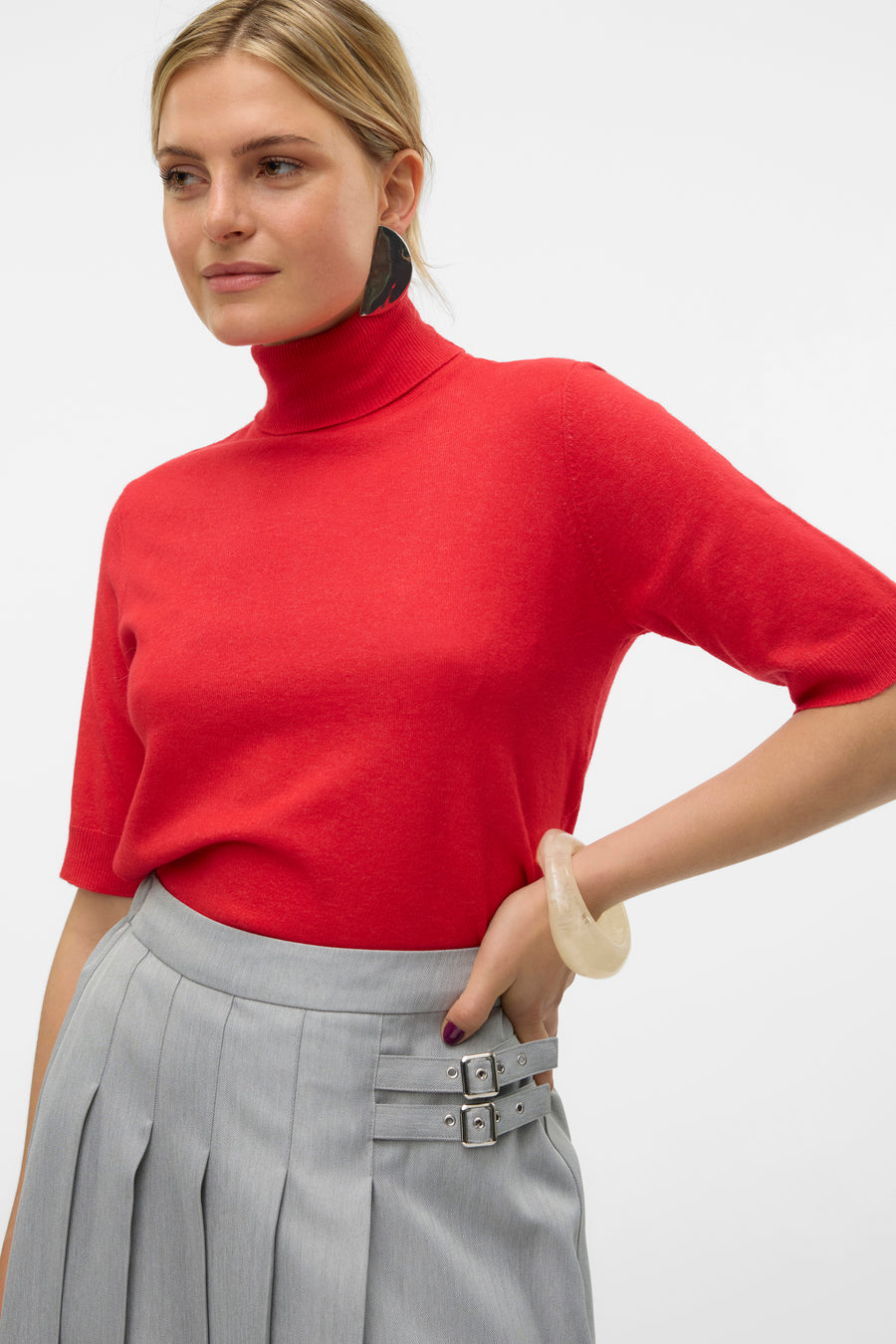 Trui met rolkraag Rood - VERO MODA®