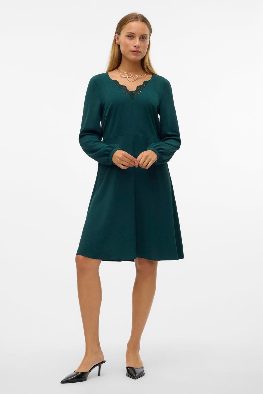 Kleedjes (lange mouwen) Groen - VERO MODA®
