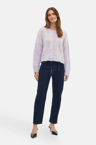 Trui met ronde hals Paars - VERO MODA®