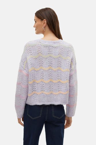Trui met ronde hals Paars - VERO MODA®