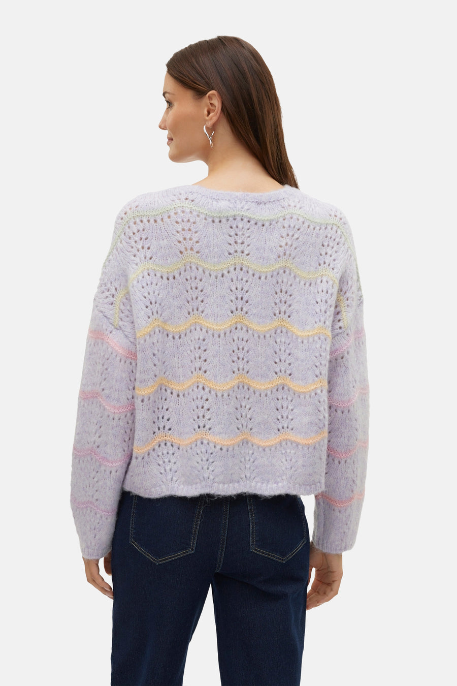 Trui met ronde hals Paars - VERO MODA®