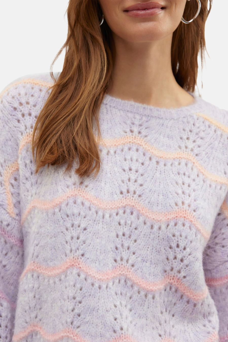 Trui met ronde hals Paars - VERO MODA®