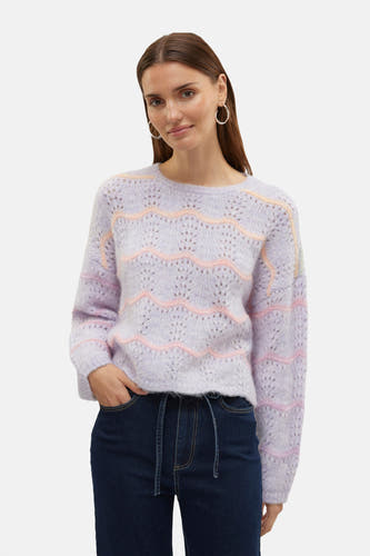 Trui met ronde hals Paars - VERO MODA®