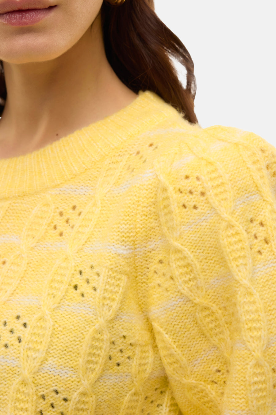 Trui met ronde hals Geel - VERO MODA®