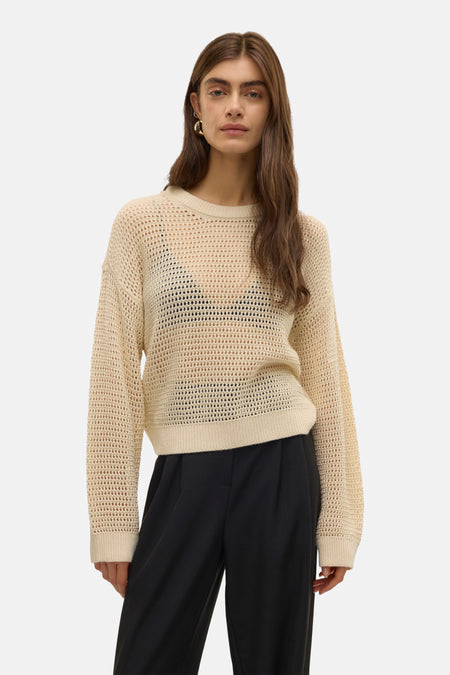 Trui met ronde hals Beige - VERO MODA®