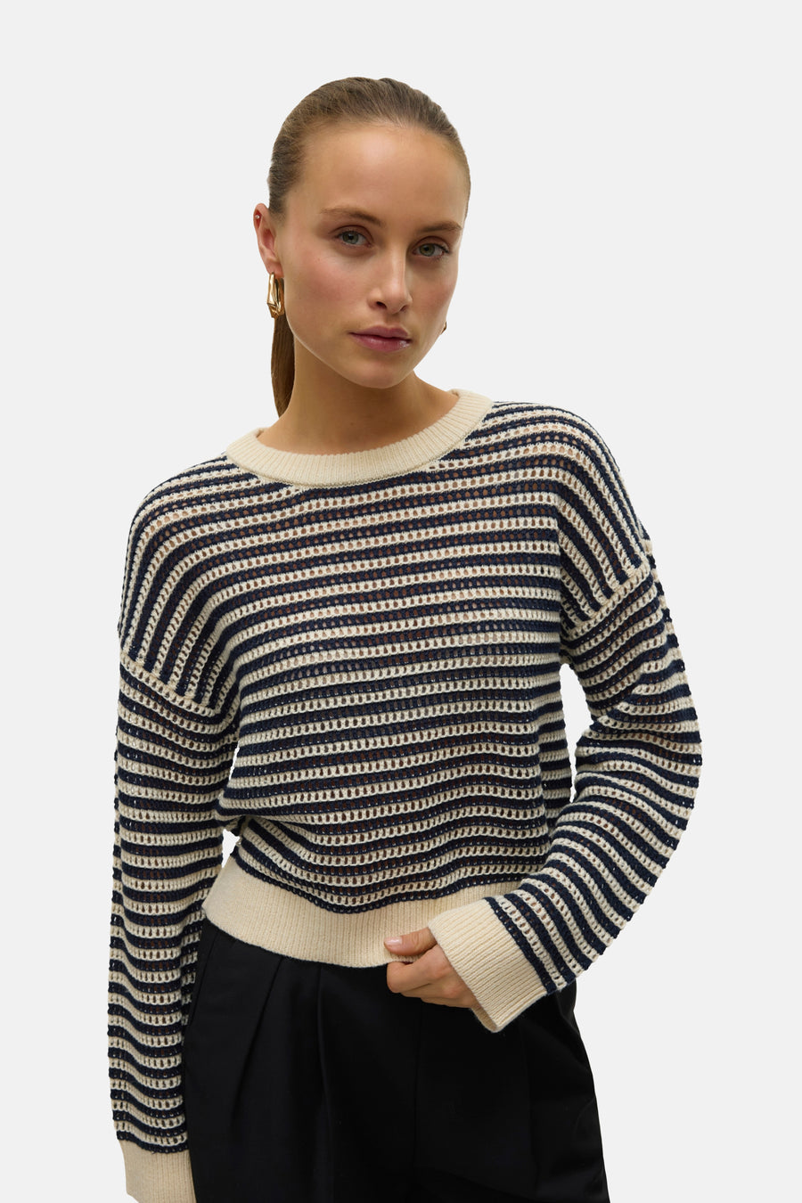 Trui met ronde hals Beige - VERO MODA®