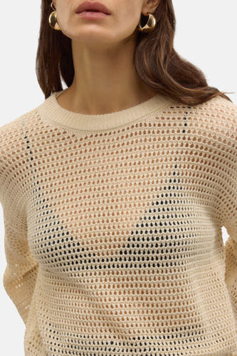 Trui met ronde hals Beige - VERO MODA®