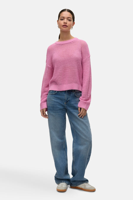 Trui met ronde hals Roze - VERO MODA®