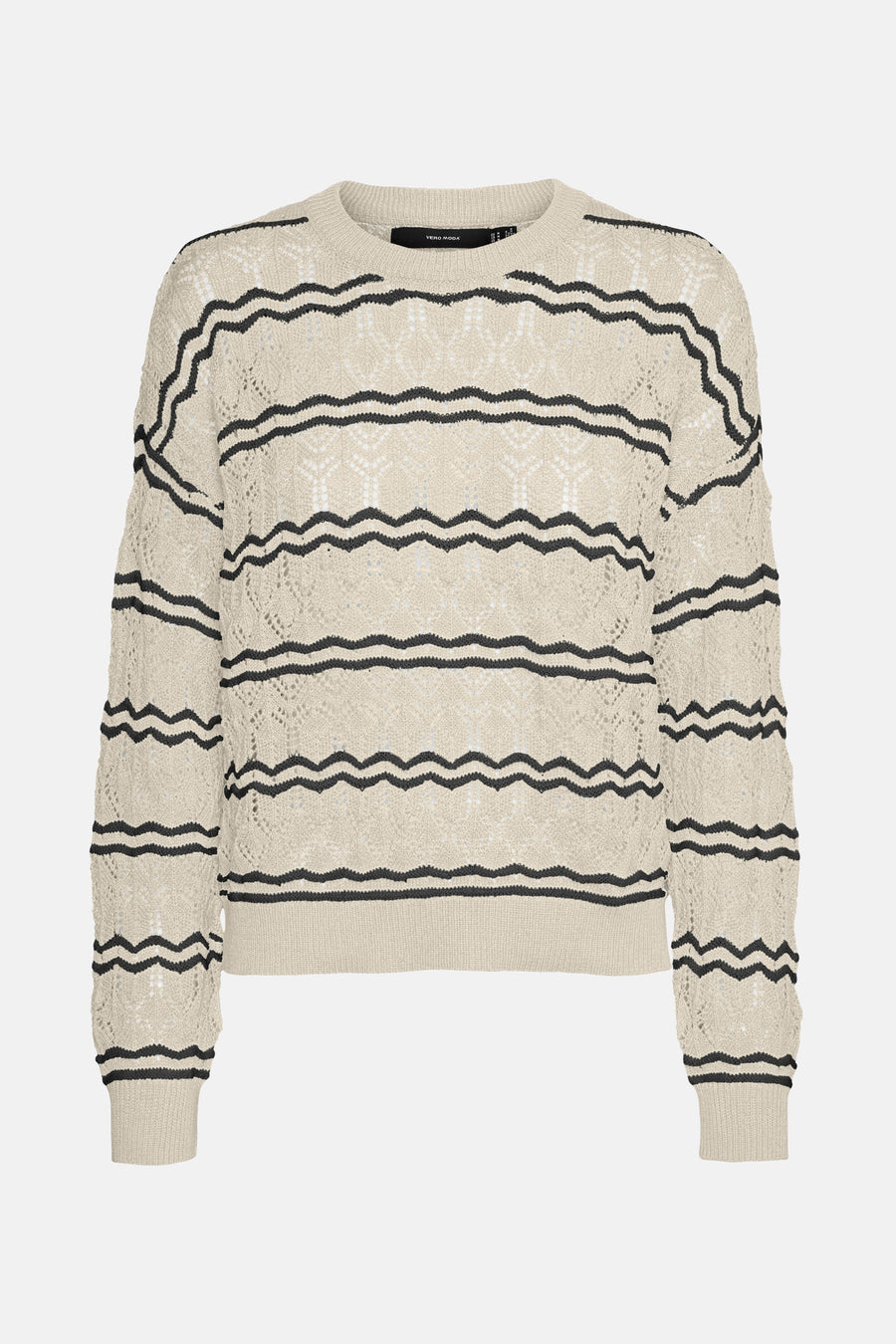 Trui met ronde hals Ecru - VERO MODA®