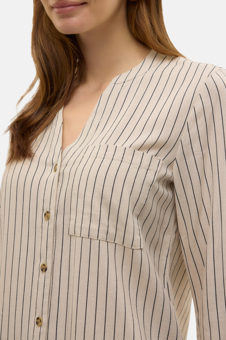 Hemd (lange mouwen) Ecru - VERO MODA®