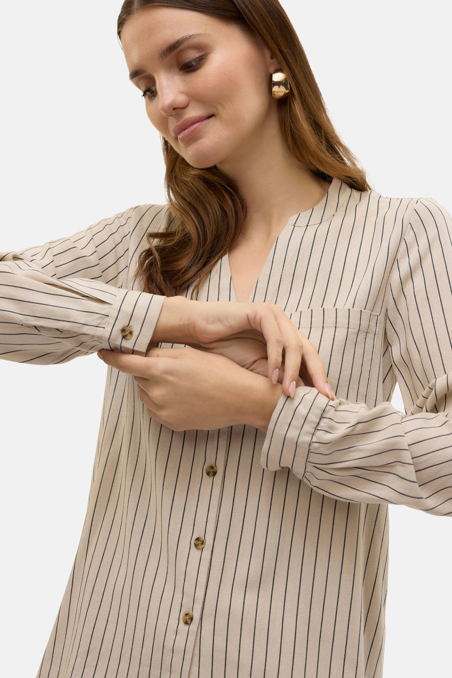 Hemd (lange mouwen) Ecru - VERO MODA®
