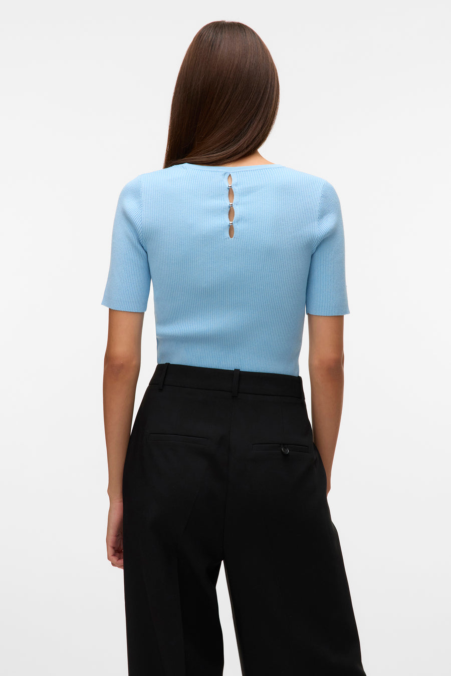 Trui met ronde hals Blauw - VERO MODA®