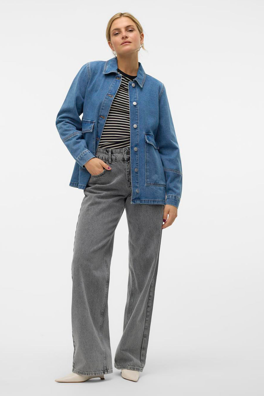 Jeansjas Mid blue denim - VERO MODA®