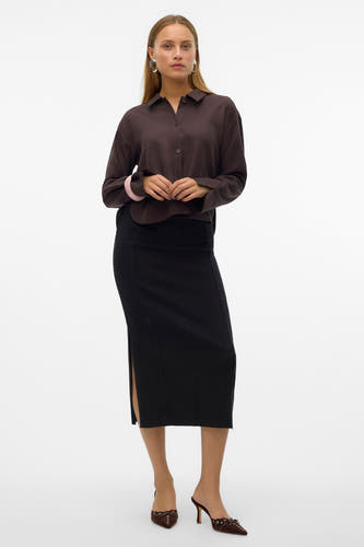 Rok (lang) Black denim - VERO MODA®