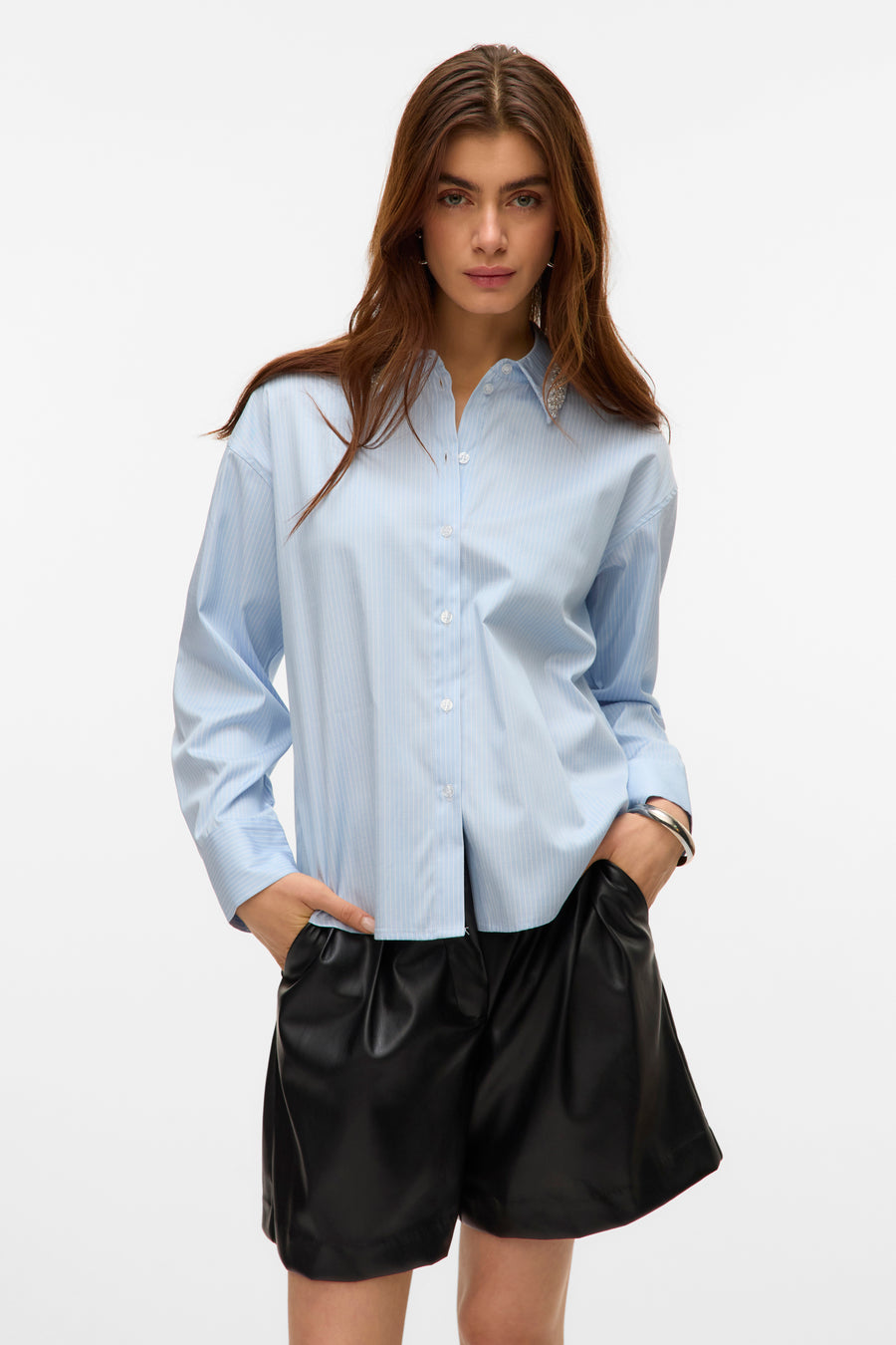 Hemd (lange mouwen) Blauw - VERO MODA®