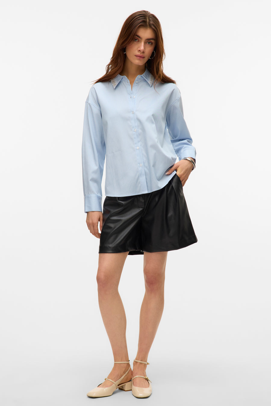 Hemd (lange mouwen) Blauw - VERO MODA®