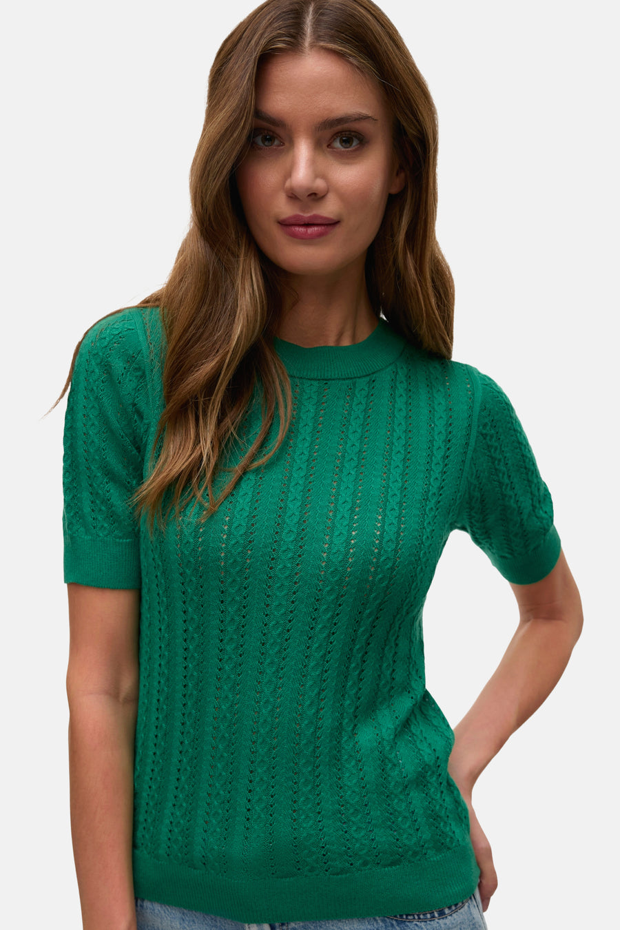 Trui met ronde hals Groen - VERO MODA®