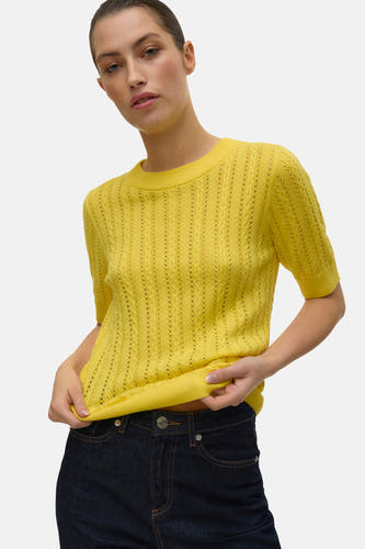 Trui met ronde hals Geel - VERO MODA®