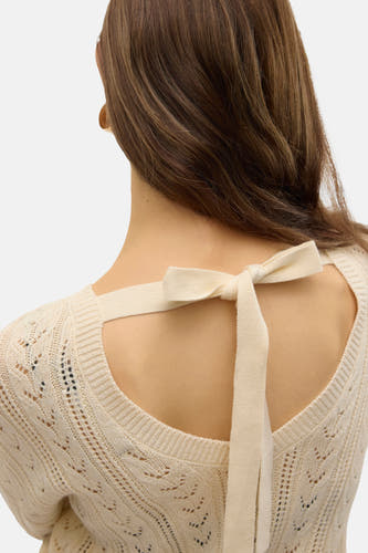 Trui met ronde hals Ecru - VERO MODA®