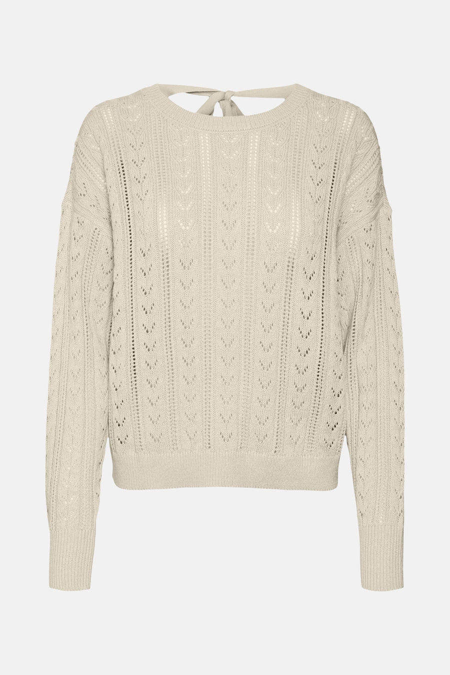 Trui met ronde hals Ecru - VERO MODA®