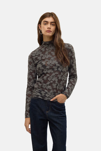 T-shirt (lange mouwen) Grijs - VERO MODA®