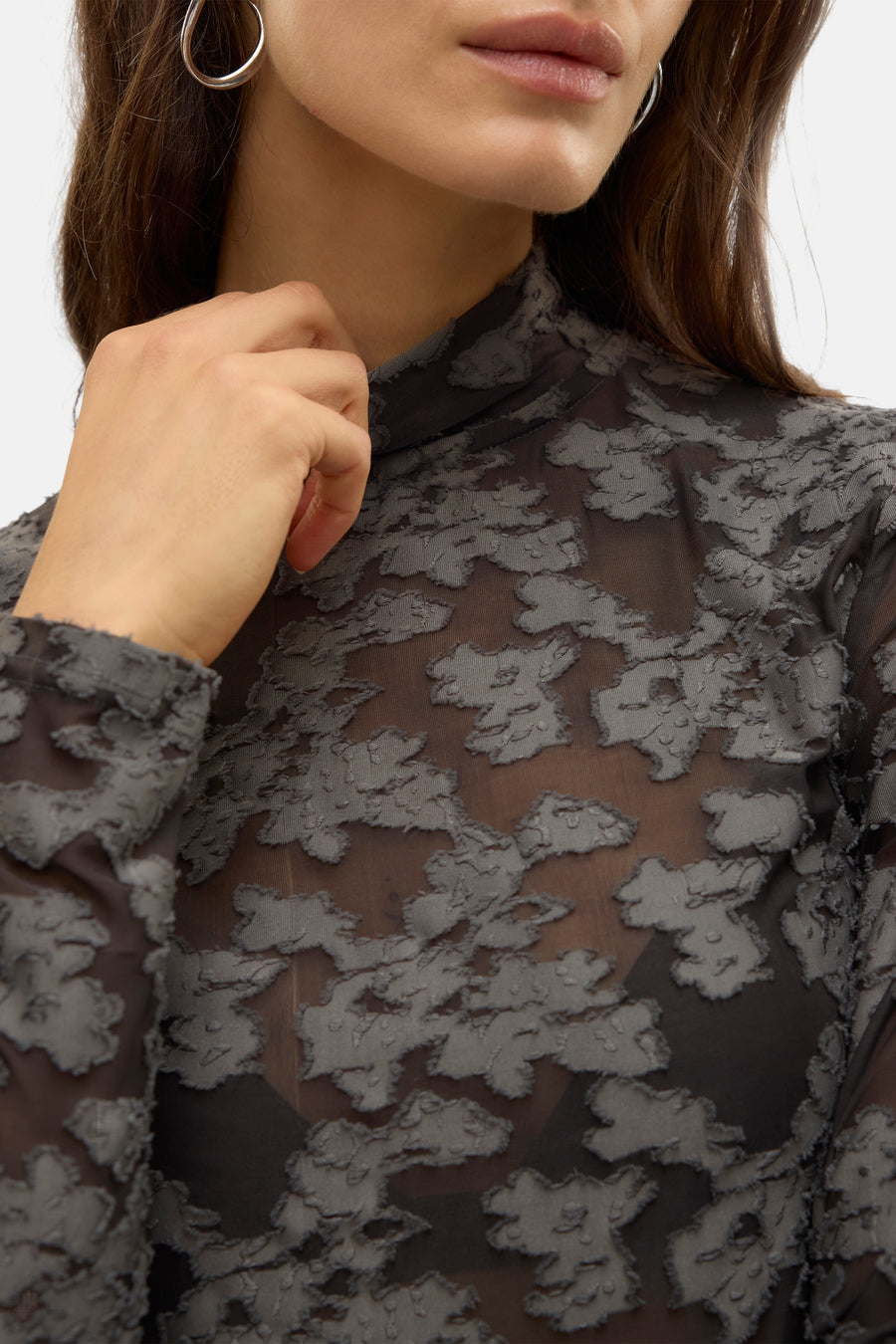T-shirt (lange mouwen) Grijs - VERO MODA®
