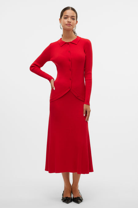 Rok (lang) Rood - VERO MODA®