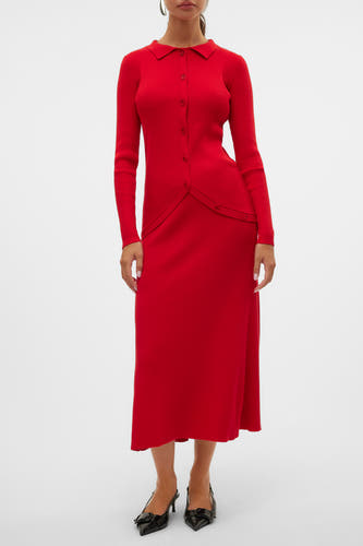Rok (lang) Rood - VERO MODA®