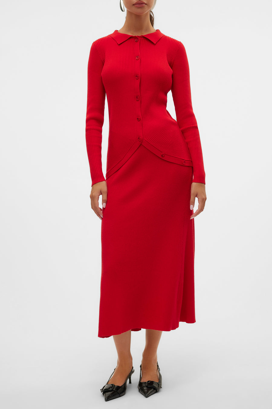 Rok (lang) Rood - VERO MODA®
