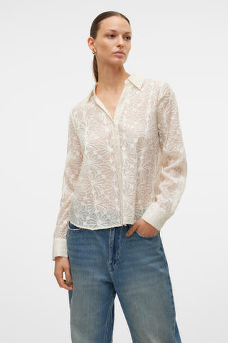 Hemd (lange mouwen) Ecru - VERO MODA®